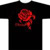 Tatto Rose
Red Print on Black T
$15.00